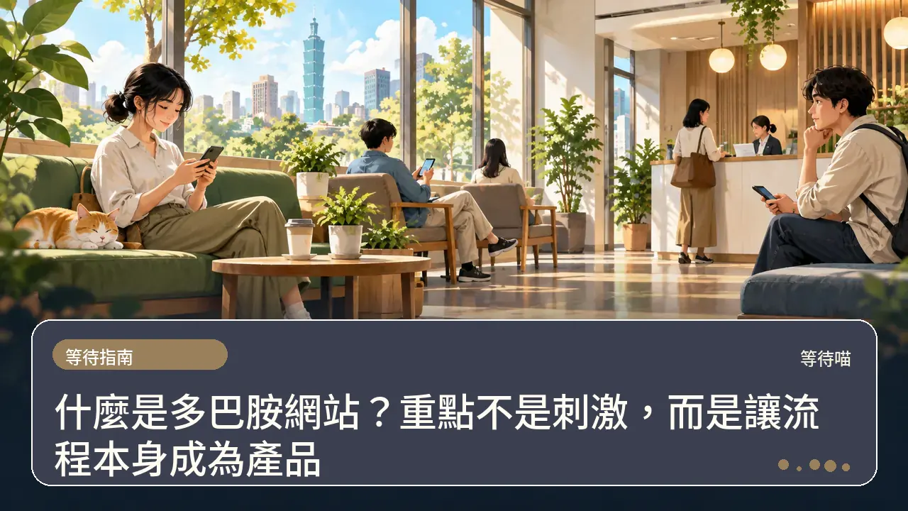 什麼是多巴胺網站?重點不是刺激,而是讓流程本身成為產品主題插畫